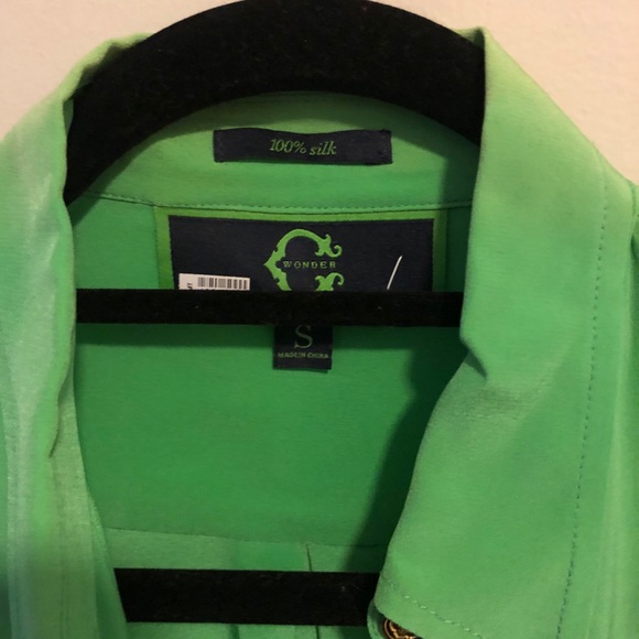 C Wonder Green Button Down - Picture 2 of 4